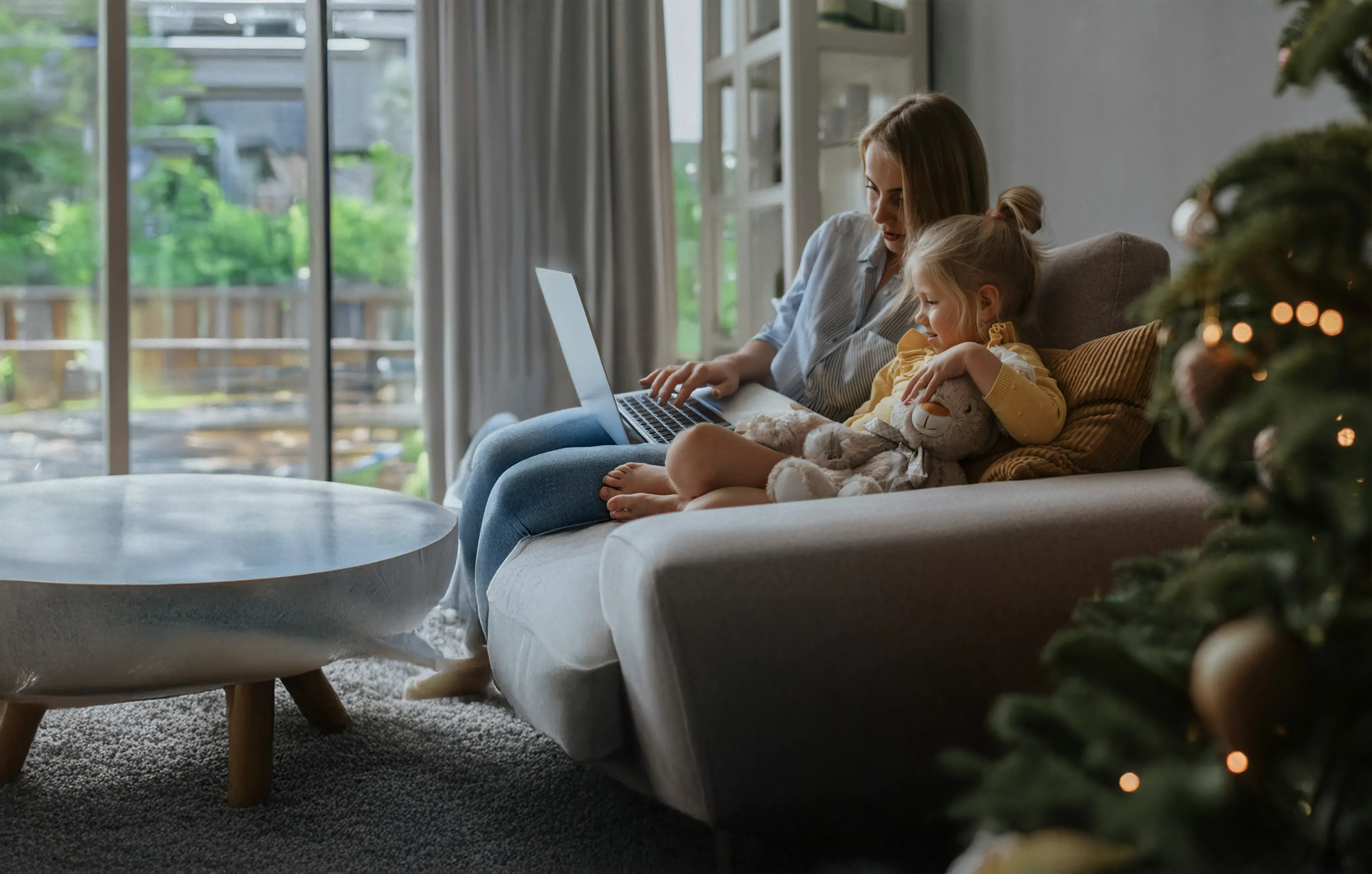 A parent booking activities with their child